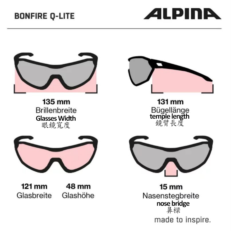 ALPINA BONFIRE Q-LITE Sports Sunglasses