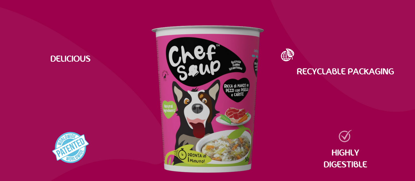 Chef Soup 牛肉、胡萝卜和豌豆 25 克