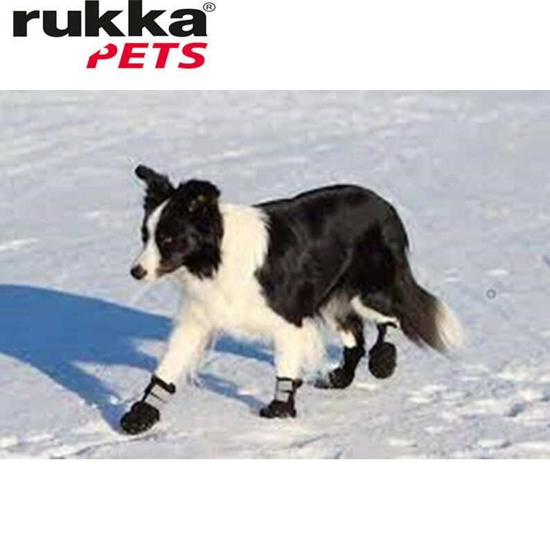 Rukka Pets Fleece抓毛绒宠物靴子 黑色