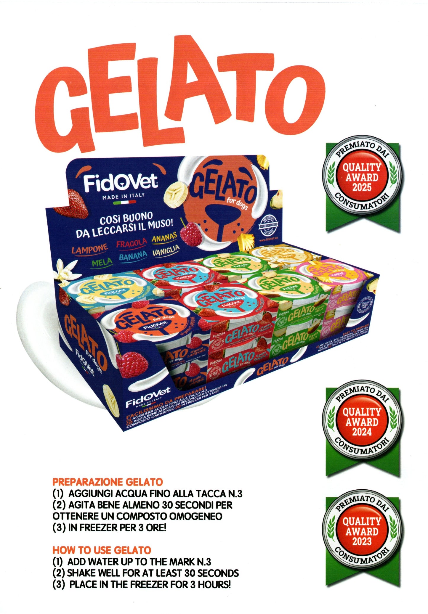 Fidovet Gelato Icecream for Dogs