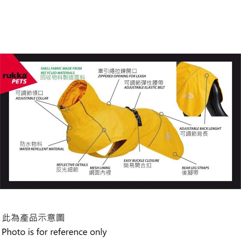Rukka Pets Hayton ECO 环保宠物雨衣
