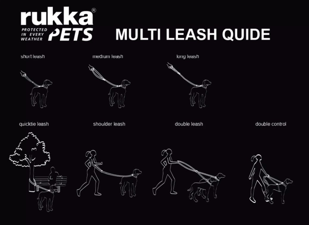 Rukka Pets Solid 多用途宠物牵引绳
