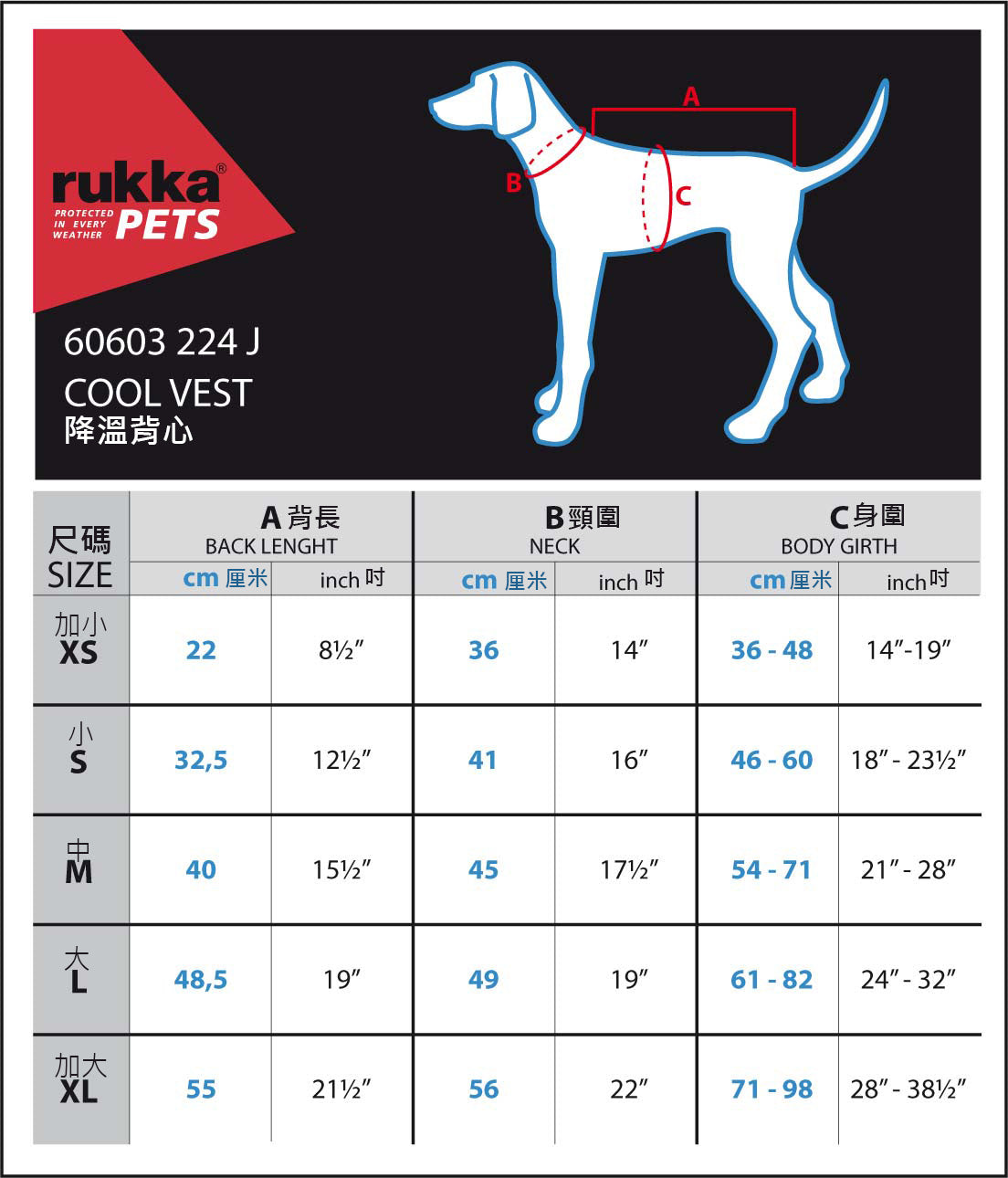Rukka Pets Cool 散热背心<br data-mce-fragment="1">