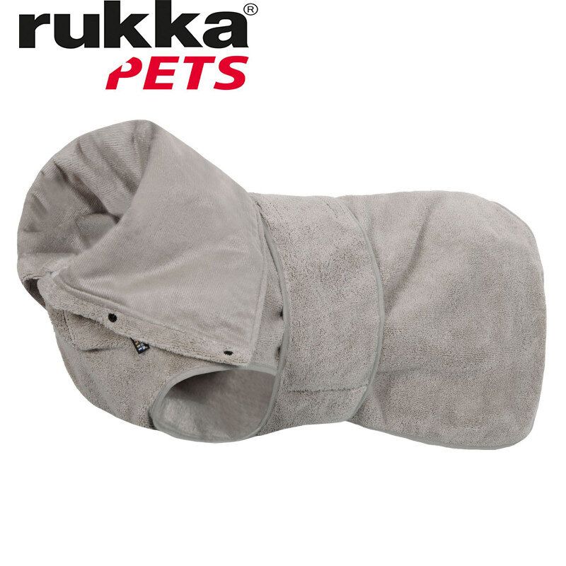 Rukka Pets 超细纤维宠物浴衣 米色