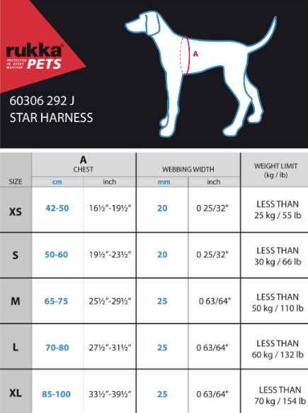 Rukka Pets Star Padded Harness