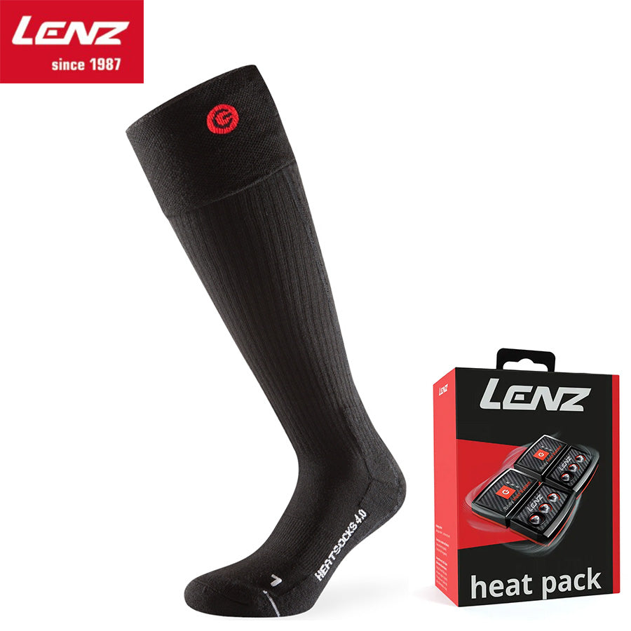 Lenz 4.0 toe cap 发热袜 + Heat Pack 2.0 (USB-C) 锂电池套装