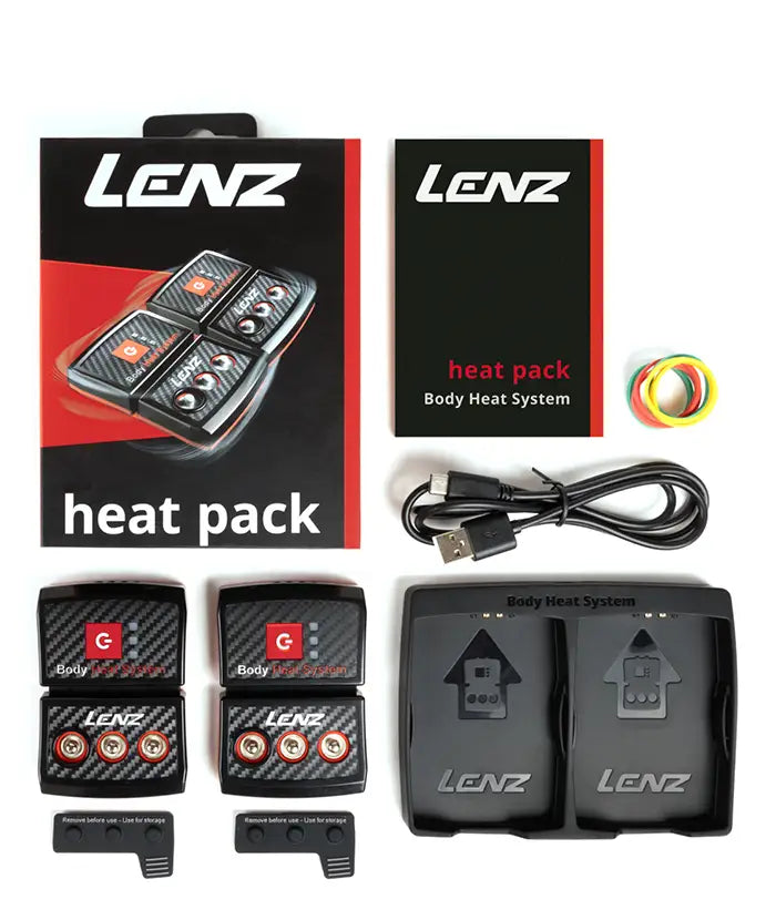 Lenz 4.0 toe cap 发热袜 + Heat Pack 2.0 (USB-C) 锂电池套装