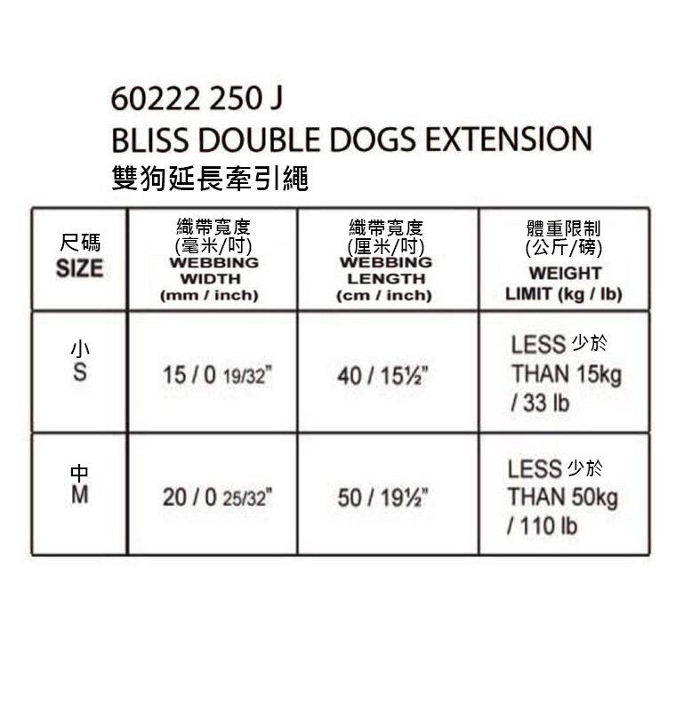 Rukka Pets Bliss Double Dog Extension