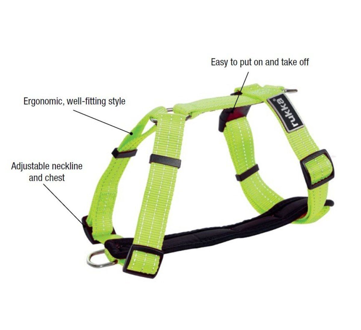 Rukka Pets Form Neon Y-Harness