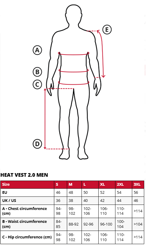 LENZ 男士發熱背心2.0 + RCB 1200鋰電池套裝