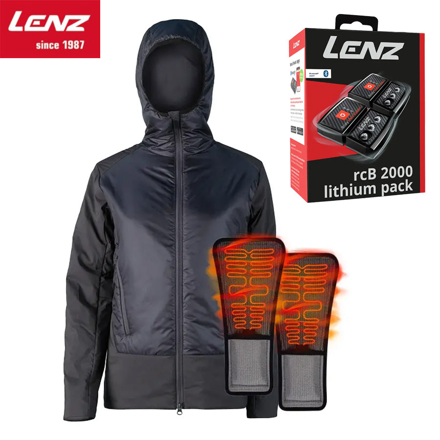 Lenz Heat Jacket PrimaLoft Women + Lithium Pack rcB 2000 (USB-C) Set