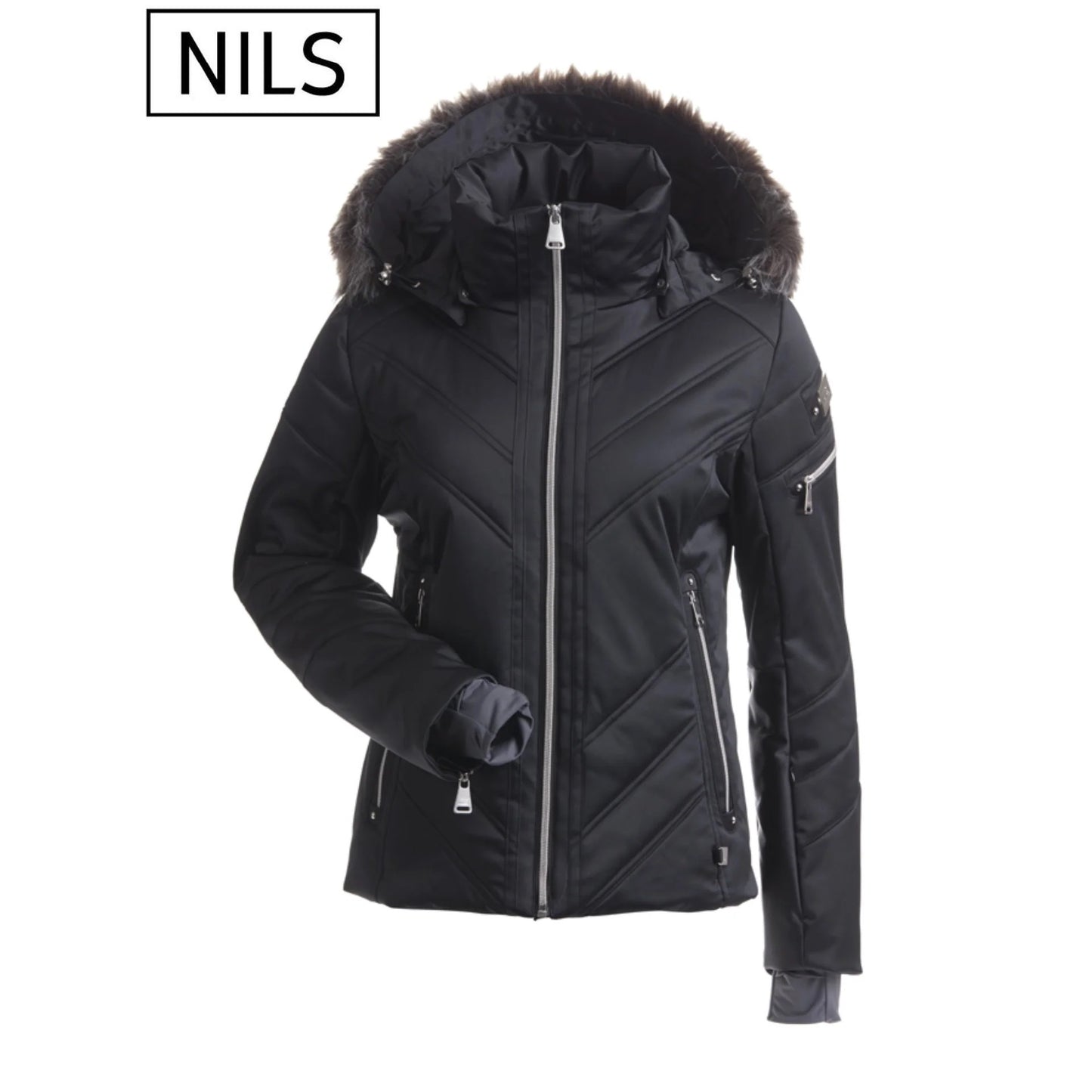 Nils St.Anton Faux Fur Women Ski Jacket