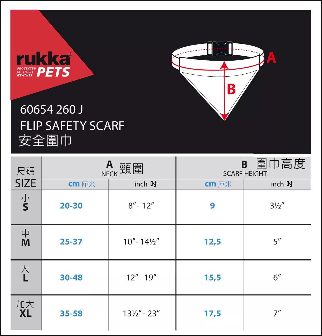 Rukka Pets Flip 安全圍巾