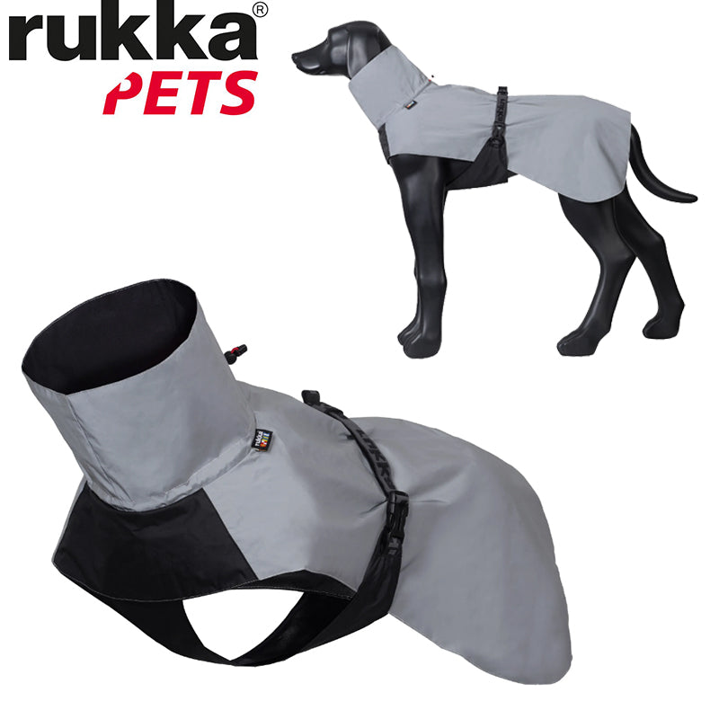 Rukka Pets Shine Raincoat Refl Gray