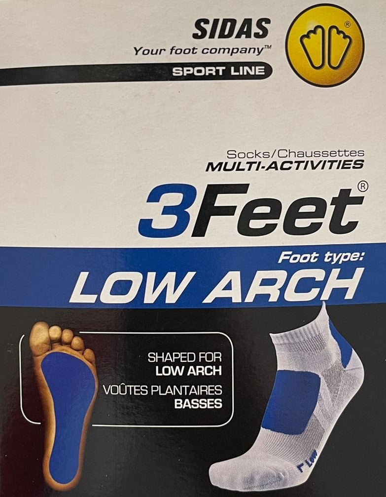 Sidas 3 Feet Low Arch Multi-Activities Socks