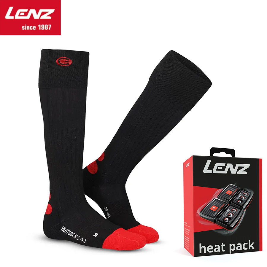 Lenz 4.1 toe cap 发热袜 + Heat Pack 2.0 (USB-C) 锂电池套装