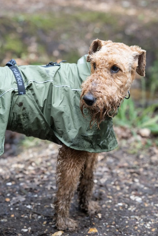 Rukka Pets Sky Raincoat Green