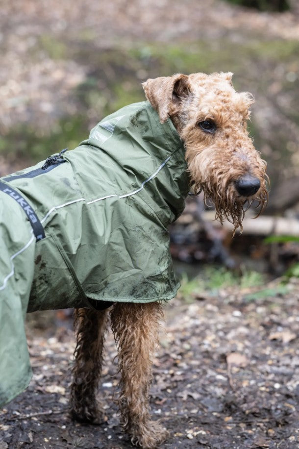 Rukka Pets Sky Raincoat Green