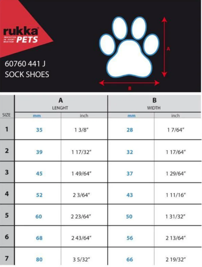 Rukka Pets Sock Shoes Black